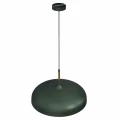 Lampa wisząca LINCOLN 1xE27 45cm zielono/złoty