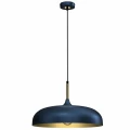 Lampa wisząca LINCOLN 1xE27 45cm Niebieski/złoty