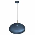 Lampa wisząca LINCOLN 1xE27 45cm Niebieski/złoty