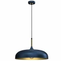 Lampa wisząca LINCOLN 1xE27 45cm Niebieski/złoty