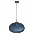 Lampa wisząca LINCOLN 1xE27 45cm Niebieski/złoty
