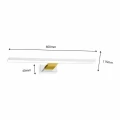 Kinkiet SHINE 60cm 13,8W LED biało/złoty