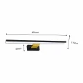 Kinkiet SHINE 60cm 13,8W LED czarno/złoty