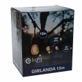 Girlanda 15 METRÓW (bez żarówek) czarny