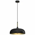 Lampa wisząca LINCOLN 1xE27 35cm czarno/złoty
