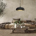 Lampa wisząca LINCOLN 1xE27 35cm czarno/złoty