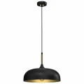 Lampa wisząca LINCOLN 1xE27 35cm czarno/złoty