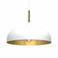 Lampa wisząca LINCOLN 1xE27 35cm biało/złoty