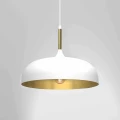 Lampa wisząca LINCOLN 1xE27 35cm biało/złoty