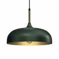 Lampa wisząca LINCOLN 1xE27 35cm zielono/złoty