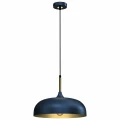 Lampa wisząca LINCOLN 1xE27 35cm Niebieski/złoty