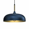 Lampa wisząca LINCOLN 1xE27 35cm Niebieski/złoty