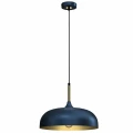 Lampa wisząca LINCOLN 1xE27 35cm Niebieski/złoty