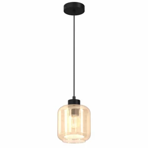 Lampa wisząca SOMBRA AMBER 1xE27 czarny