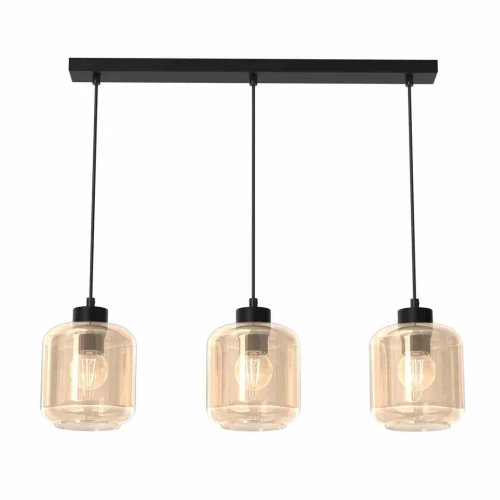 Lampa wisząca SOMBRA AMBER 3xE27 czarny