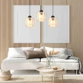 Lampa wisząca SOMBRA AMBER 3xE27 czarny
