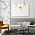 Lampa wisząca SOMBRA AMBER 3xE27 czarny