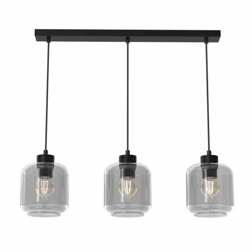 Lampa wisząca SOMBRA SMOKED 3xE27 czarny