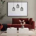Lampa wisząca SOMBRA SMOKED 3xE27 czarny