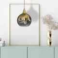 Lampa wisząca MONTE fi 200 1xE27 złoty