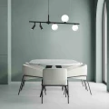 Lampa wisząca SIRIO 5xG9 czarny/biały