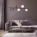 Lampa wisząca SIRIO 5xG9 czarny/biały