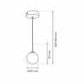 Lampa wisząca REFLEX fi 170 1xE14 czarny