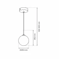 Lampa wisząca REFLEX fi 250 1xE27 czarny