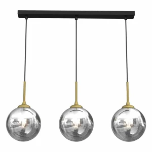 Lampa wisząca REFLEX 3xE14 czarno/złoty