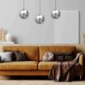 Lampa wisząca REFLEX 3xE14 czarno/złoty