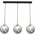 Lampa wisząca REFLEX 3xE14 czarno/złoty