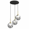 Lampa wisząca REFLEX 3xE14 czarno/złoty