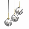 Lampa wisząca REFLEX 3xE14 czarno/złoty
