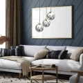 Lampa wisząca REFLEX 3xE14 czarno/złoty