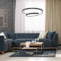 Lampa wisząca LUCERO 48W LED czarny