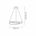 Lampa wisząca LUCERO 48W LED złoty