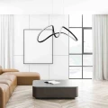 Lampa wisząca TESORO 48W LED czarny