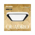 Plafon QUADRO czarny 66W LED szer.50cm