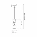 Lampa wisząca MADERA 1xE27 biały