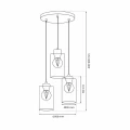 Lampa wisząca MADERA 3xE27 biały