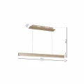 Lampa wisząca TIMBER 18W LED naturalne drewno