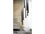 Lampa wisząca Azzardo STYLO czarna 8xG9 wys.280cm