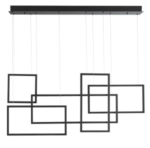 Lampa wisząca LEPE LE41433 czarny LED 80W