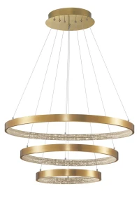 Lampa wisząca MORON LE41699 mosiądz LED 112W