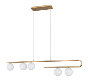Lampa wisząca PEREZ LE41748 złoty 5xG9