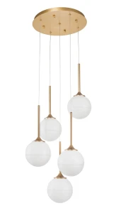 Lampa wisząca PEREZ LE41752 złoty 5xG9