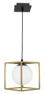 Lampa wisząca PLATA LE41786 mosiądz 1xE14
