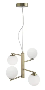 Lampa wisząca TALCA LE41790 mosiądz 4xG9
