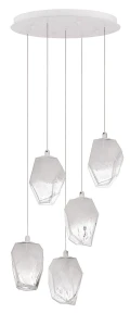 Lampa wisząca VIGIA LE41823 transparentny 5xG9