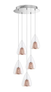 Lampa wisząca YUMBO LE41841 miedziany 5xG9